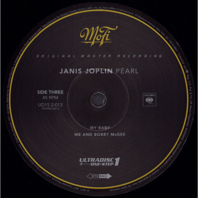 Janis Joplin Pearl ( HQ 180g vinyl 2LP ) ( UltraDisc One Step )