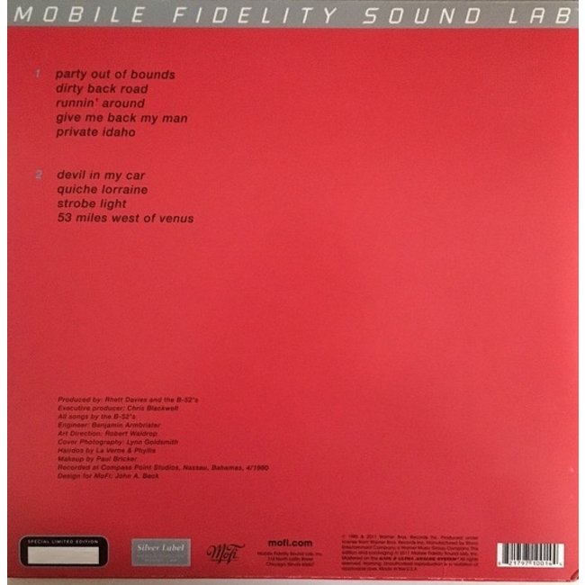 B-52's Wild Planet  ( HQ vinyl LP ) Numbered