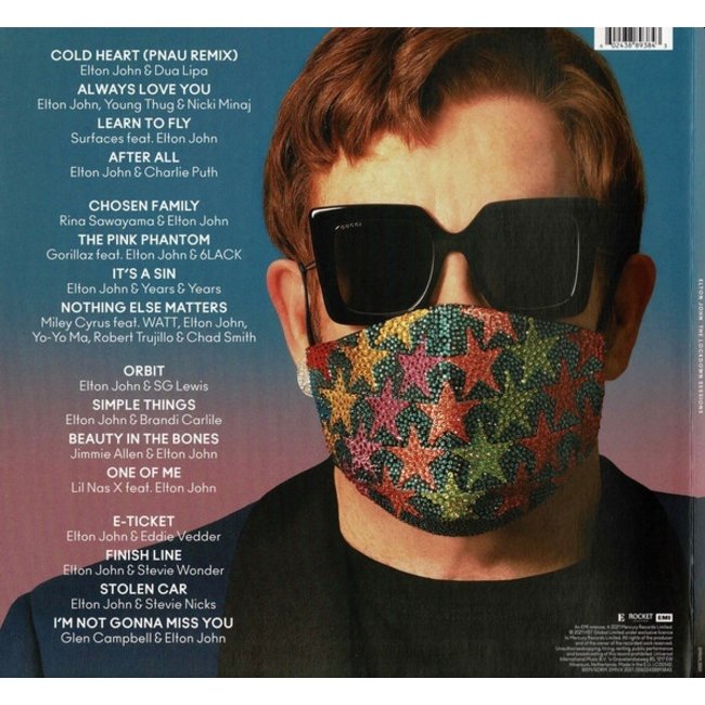 Elton John Lockdown Sessions ( 180g opaque blue vinyl 2LP )