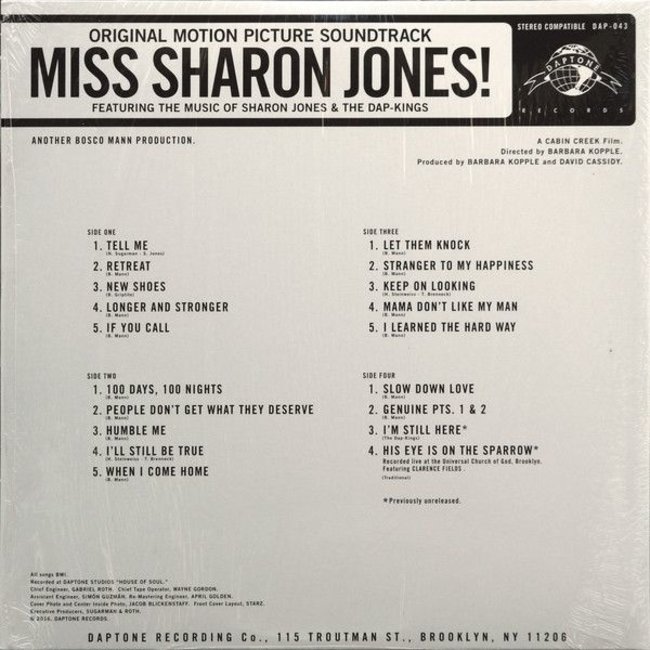OST - Soundtrack- Miss Sharon Jones!   (vinyl 2LP)