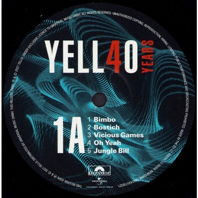 Yello Yell 40 Years ( 180g vinyl 2LP )