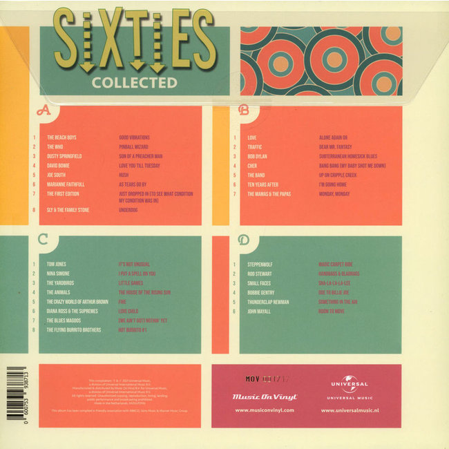 Various Artists  Sixties Collected (60s) ( green 180g vinyl 2LP )