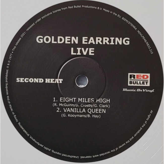 Golden Earring Live ( 180g white vinyl 2LP )