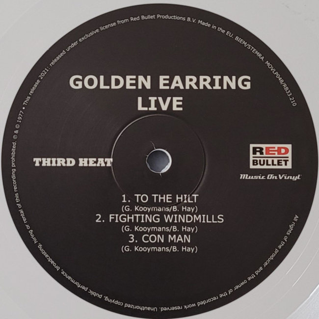 Golden Earring Live ( 180g white vinyl 2LP )