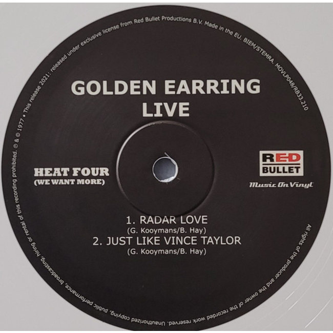 Golden Earring Live ( 180g white vinyl 2LP )