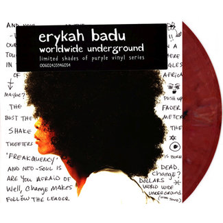 Erykah Badu Worldwide Underground = reissue purple vinyl LP=