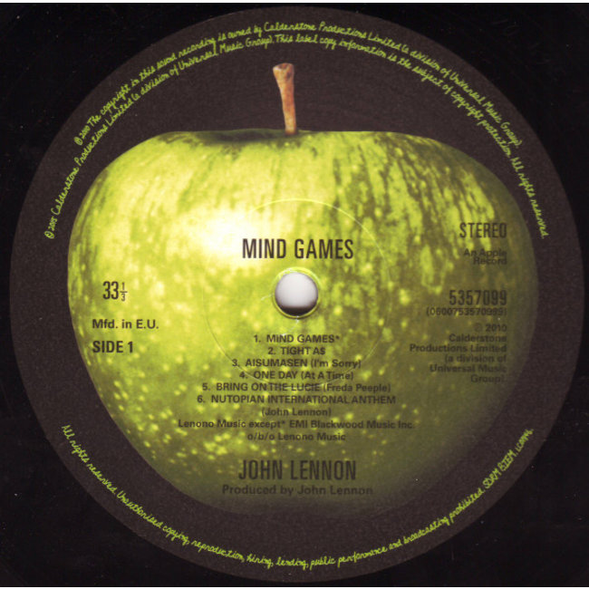 John Lennon Mind Game  ( 180g vinyl LP )