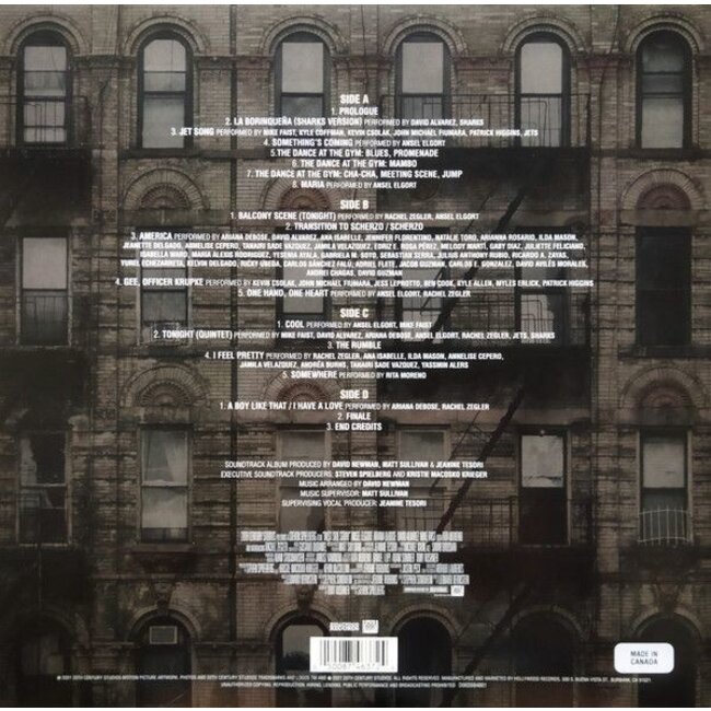 OST - Soundtrack- West Side Story ( 2021 ) ( 180g vinyl 2LP )