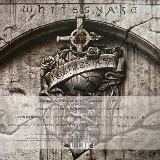 Whitesnake Restless Heart (30th Anniversary ) (180g vinyl 2LP )