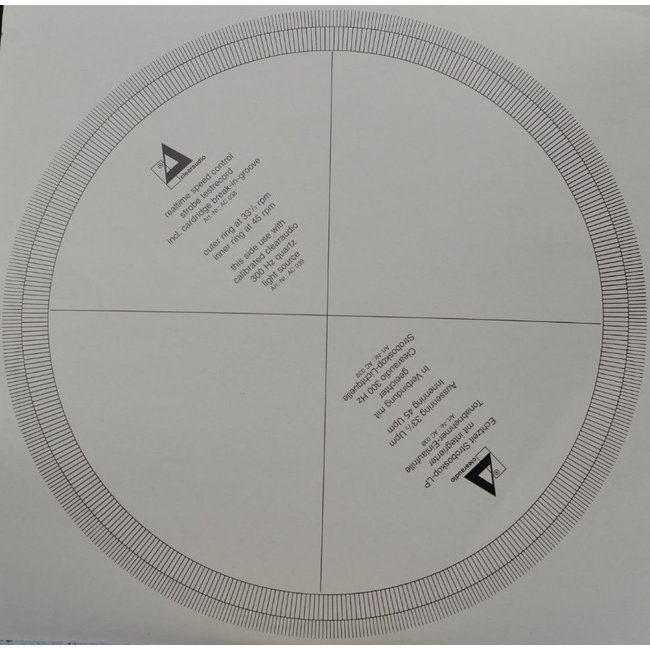 Clearaudio Stroboscopic Speed Test Record