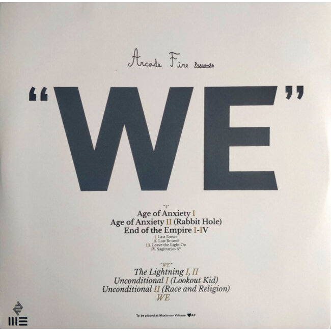 Arcade Fire We ( 180g black vinyl LP )