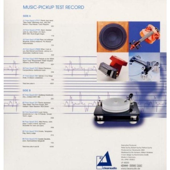 Clearaudio Music-Pickup Test Record (Audiophile 180g LP)