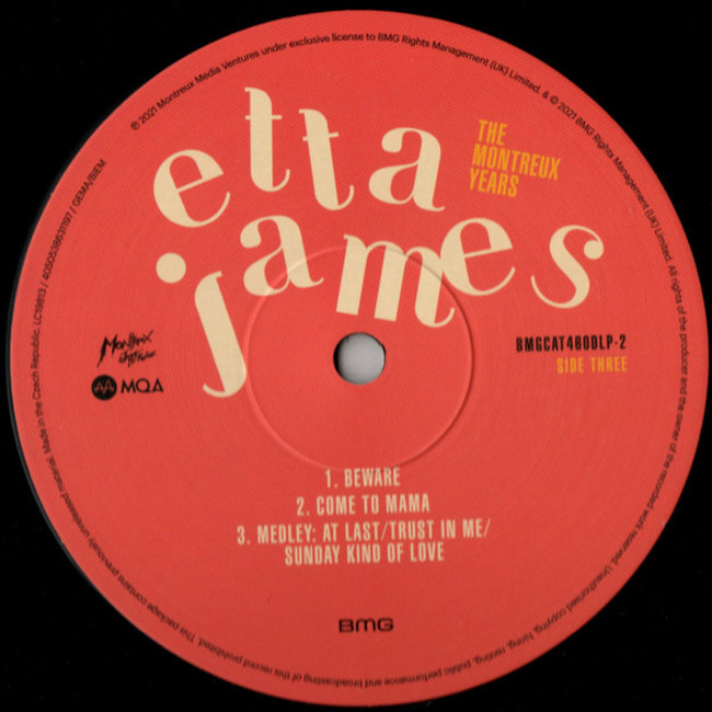 Etta James Montreux Years( 1977-1993) (incl. Booklet and Unseen Photos ) ( 180g vinyl 2LP)