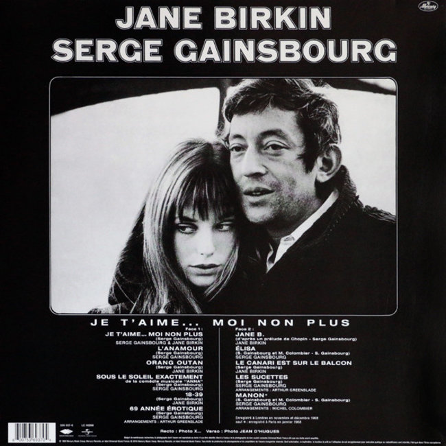 Serge Gainsbourg Jane Birkin & Serge Gainsbourg  ( vinyl LP )