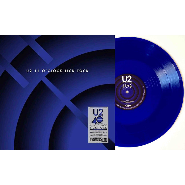 U2 11 O'Clock Tick Tock( RSD ) maxi 45rpm (blue vinyl)
