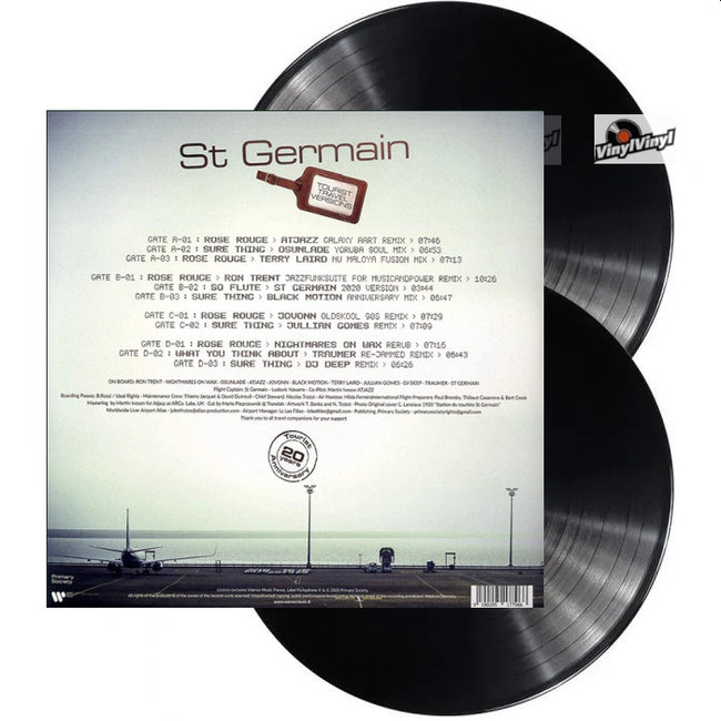 St Germain Tourist VINYL 2LP( 20th Anniversary remix Travel Version) VinylVinyl
