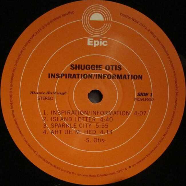 Shuggie Otis Inspiration Information (180g vinyl LP )
