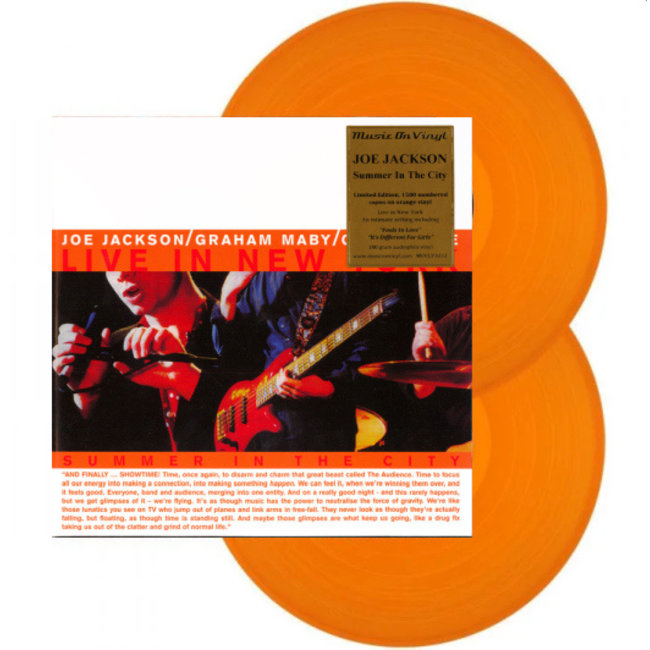 Joe Jackson Summer In The City ( Live In New York ) (180g orange vinyl 2LP )