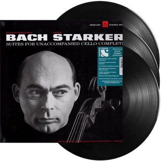 Janos Starker Johann Sebastian Bach 1-6 Solo Cello Suites ( HQ 180g vinyl 3LP) boxset