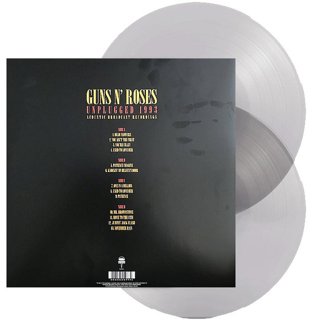 Guns N Roses Unplugged 1993 = clear vinyl 2LP=