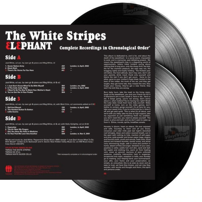 White Stripes / Jack White Elephant ( 2021 reissue HQ vinyl 2LP )