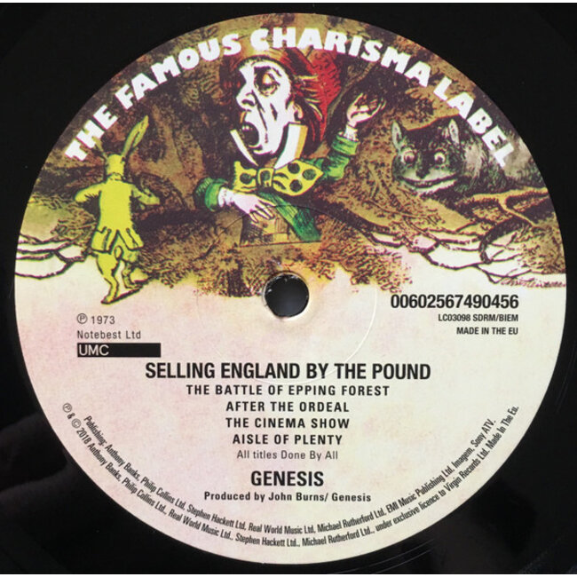 Genesis Selling England by the Pound  ( 180g vinyl LP )