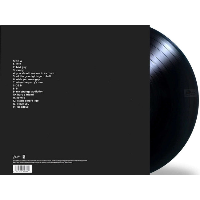 Billie Eilish When We All Fall Asleep, Where Do We Go?  (vinyl LP )