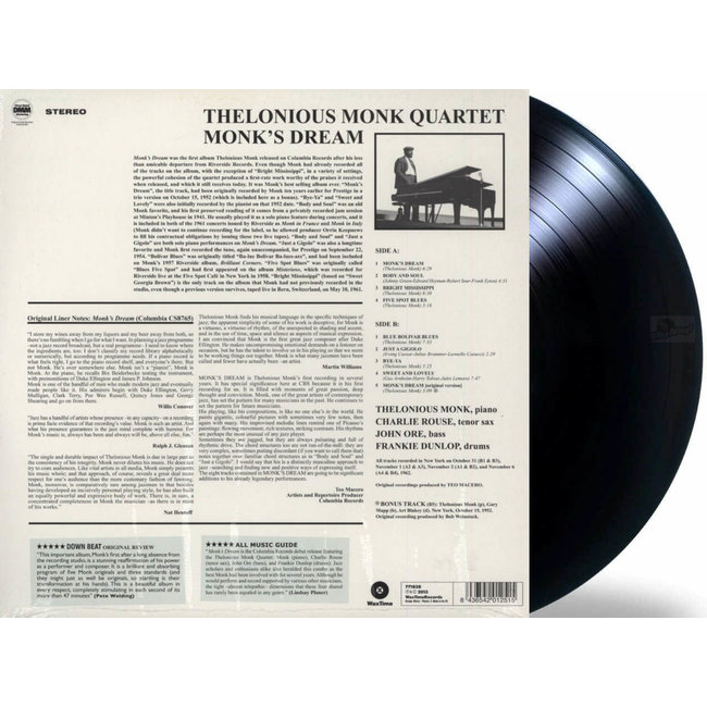 Thelonious Monk Monk s Dream  ( 180g vinyl LP )