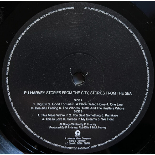 PJ Harvey Stories From The City, Stories From The Sea ( 180g vinyl LP )