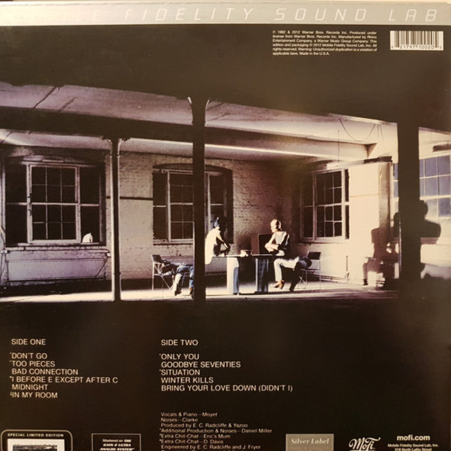 Yazoo Upstairs at Eric's  ( MOFI HQ vinyl LP )