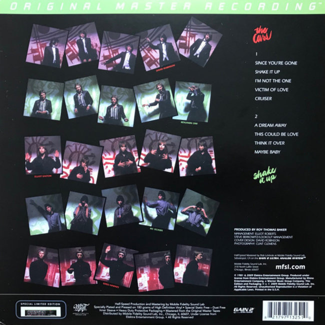 Cars, the Shake it Up ( MFSL HQ 180g vinyl LP )