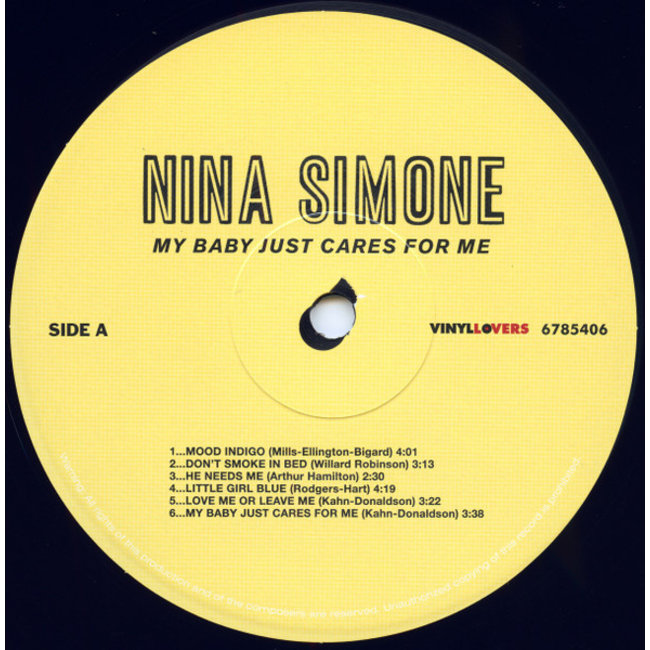Nina Simone Original ( My Baby Just Cares for Me ) ( 180g vinyl LP )