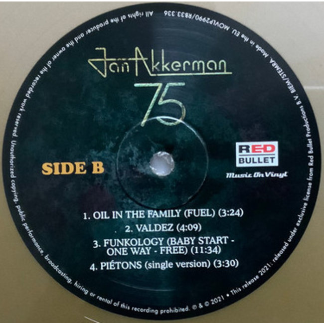 Jan Akkerman   75 (Compilation) ( 180g coloured vinyl 2LP )