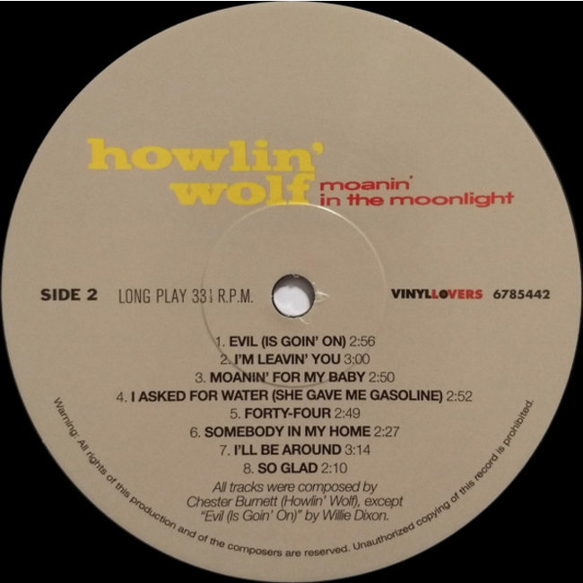 Howlin Wolf Moanin in the Moonlight (180g vinyl LP )