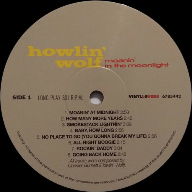 Howlin Wolf Moanin in the Moonlight (180g vinyl LP )