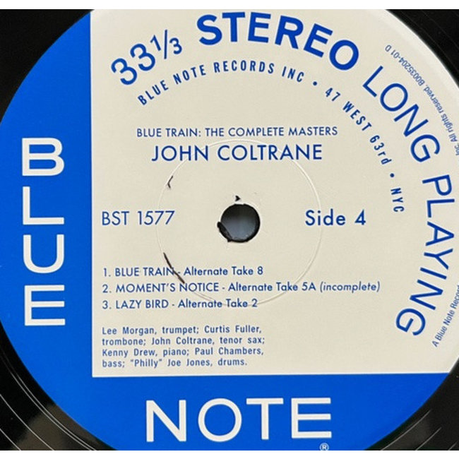 John Coltrane Blue Train ( Blue Note's New Tone Poets Series )( Complete masters STEREO) (HQ/2LP)