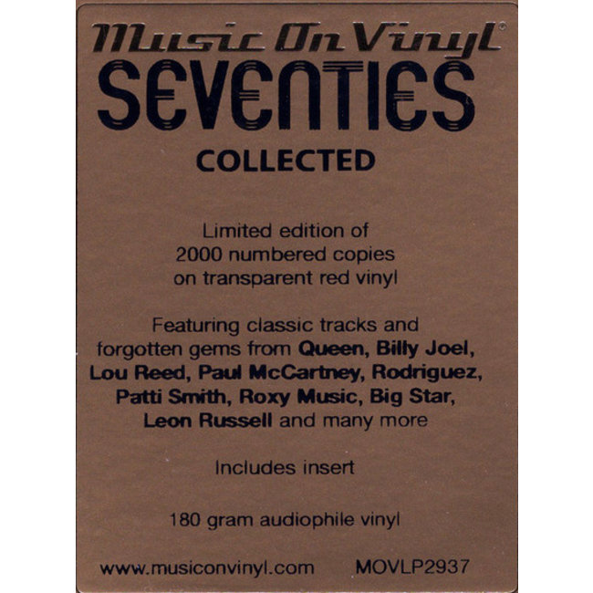 Various Artists Seventies Collected (70s) (red 180g vinyl 2LP )