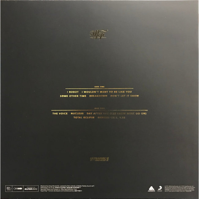 Alan Parsons Project I Robot  ( Ultradisc One-Step ) ( HQ vinyl LP )