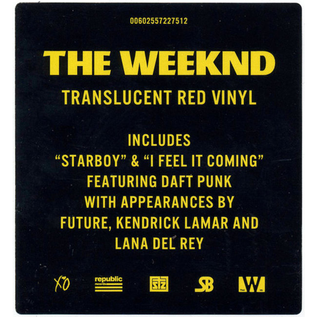 Weeknd, the Starboy (red transparent vinyl 2LP )
