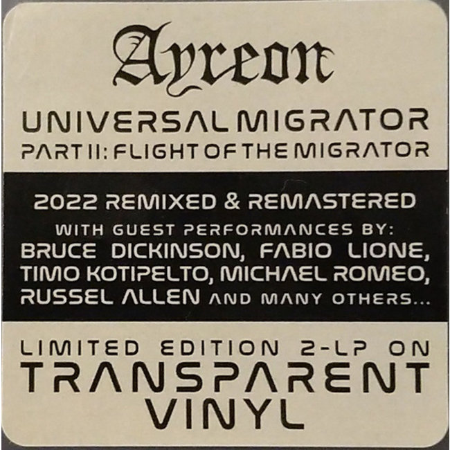 Ayreon Migrator(Universal Migrator Part ii ( orange viny 2LP)