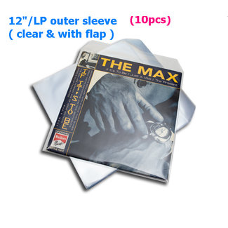 VinylVinyl 12 inch/LP premium deluxe clear protective sleeves (with flap )