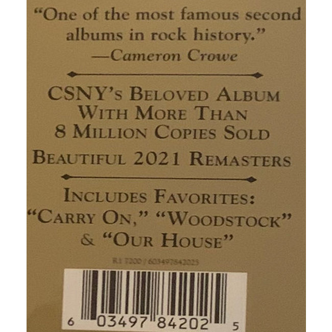 Crosby, Stills & Nash Déjà Vu ( 180g vinyl 2021 remaster )
