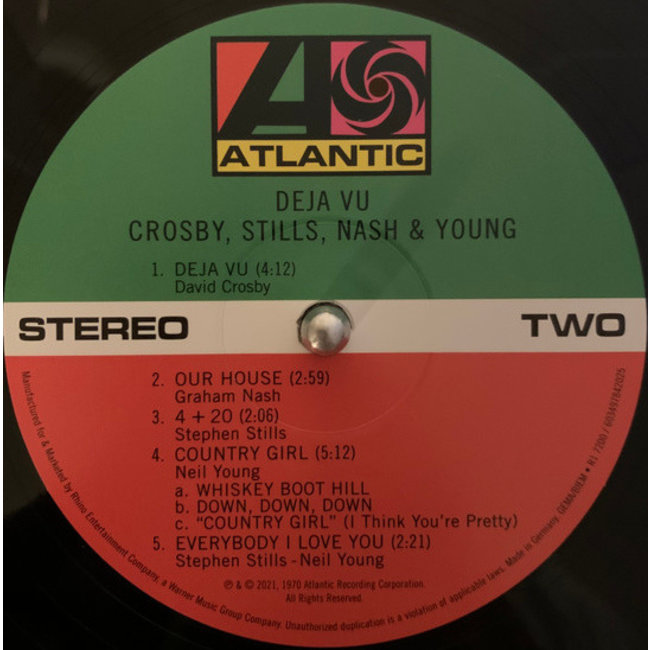 Crosby, Stills & Nash Déjà Vu ( 180g vinyl 2021 remaster )