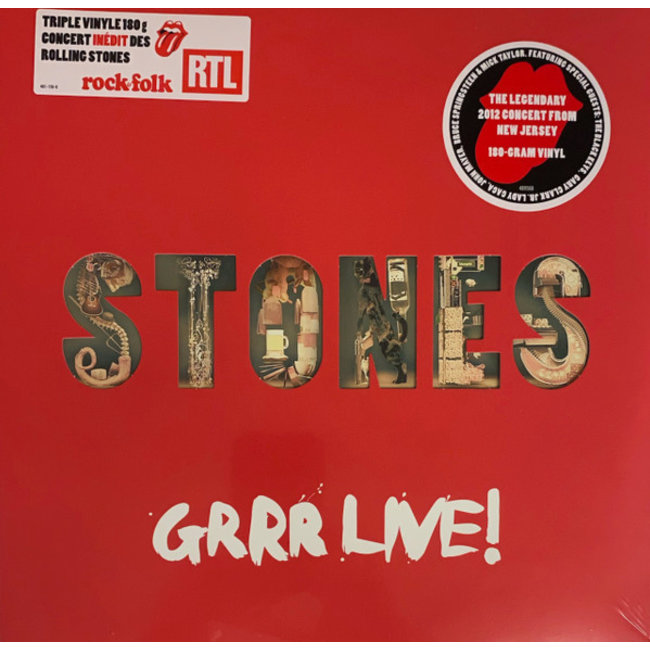 Rolling Stones, the GRRR Live ( 2012 concert from New Jersey )  ( 180g viny 3LP )