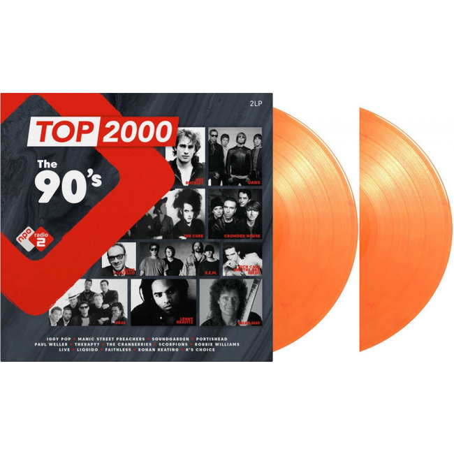 Various Artists - The 90s - ( Top 2000 ) = transparent orange vinyl = 2LP =