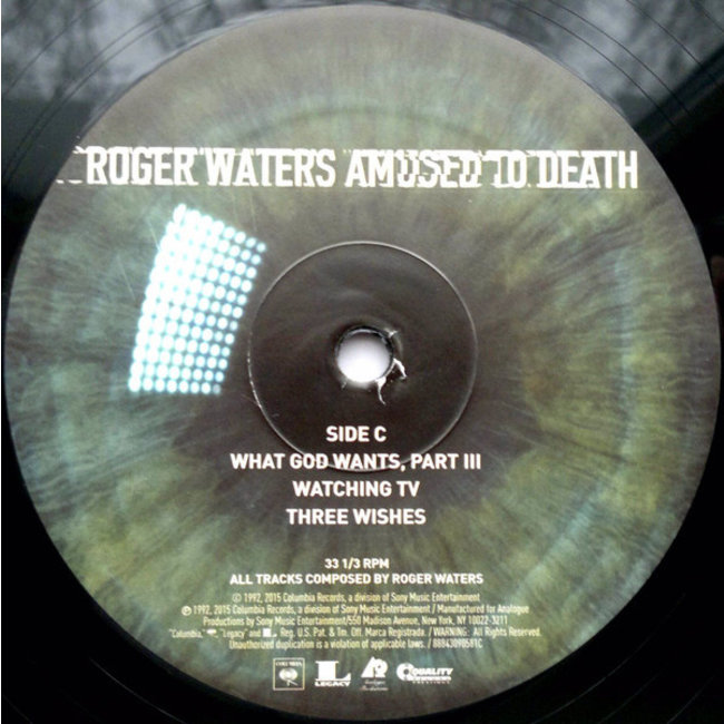 Roger Waters Amused to Death (analog production HQ 200g vinyl 2LP)
