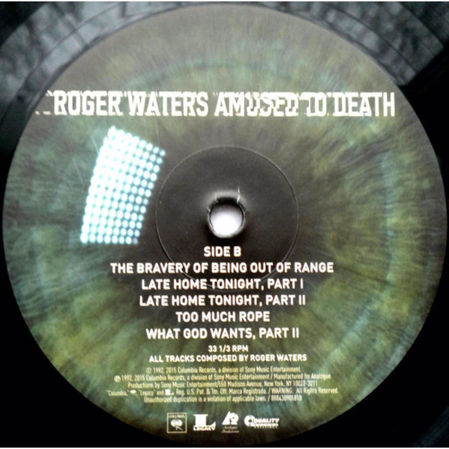 Roger Waters Amused to Death (analog production HQ 200g vinyl 2LP)