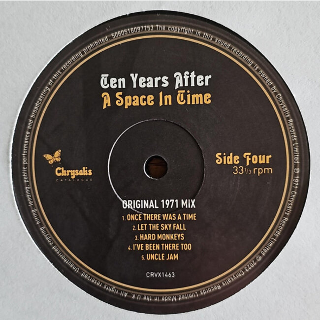 Ten Years After A Space in Time ( 180g vinyl 2LP )