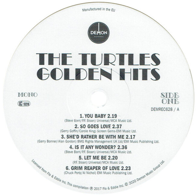 Turtles  Golden Hits ( mono ) (180g gold vinyl LP )