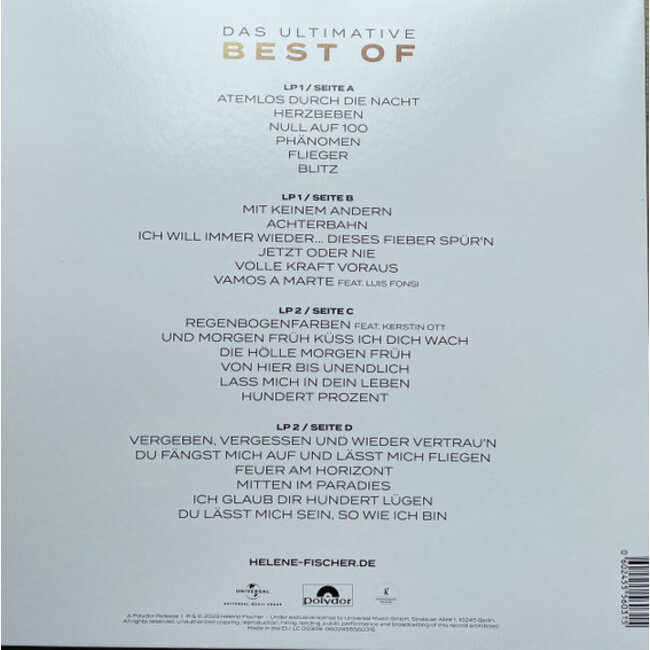 Helene Fischer Das Ultimative ( Best Of ) ( vinyl 2LP )
